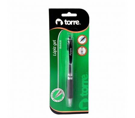 BOLIGRAFO GEL 0.7 NEGRO TORRE