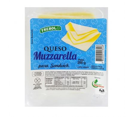 QUESO MUZARELLA E/V TREBOL 200gr
