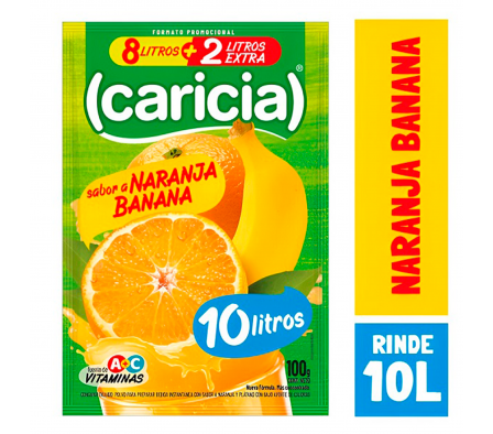 REFR. CARICIA NARANJA Y BANANA 10LTS 100G (30)