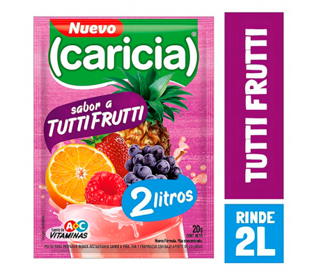 REFR. CARICIA TUTTI FRUTTI 2LTS 20G (160)