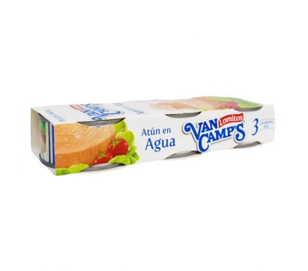 PACK ATUN VAN CAMPS AL AGUA 3x80gr