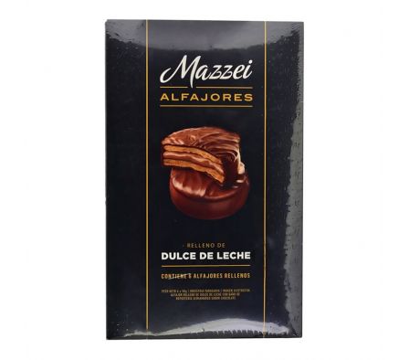 ALFAJOR PREMIUM BAÑO NEGRO 6x50g MAZZEI