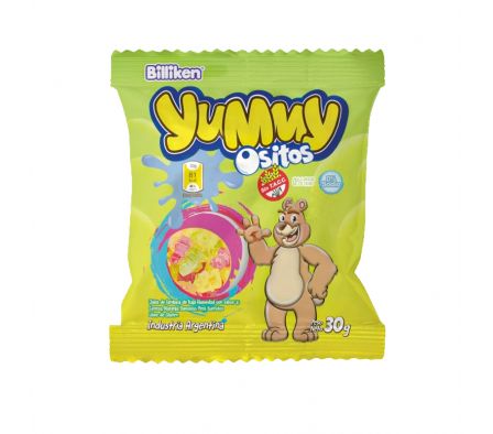 GELATINA YUMY PAQ 30 GR OSITOS X 12UNID