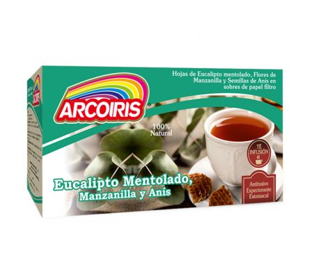 TÉ ARCOIRIS EUCALIPTO,MANZ, ANIS 20x3gr CAJA