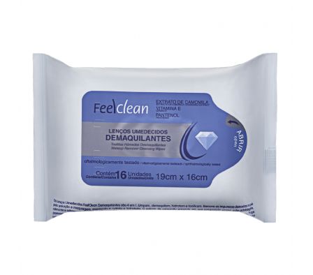 TOALLITAS FEELCLEAN DESMAQUILLANTE 16UN