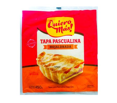 TAPA PASCUALINA QUIERO MAS HOJALDRADA