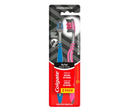 CEPILLO COLGATE ZZ CHARCOAL FHS 2PK