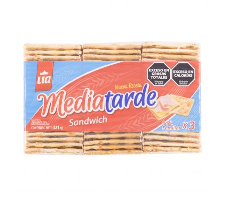PACK MEDIATARDE SANDWICH 3x107g