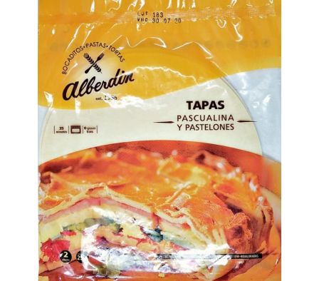 TAPA P/PASCUALINA ALBERDIN X 250 GRS**