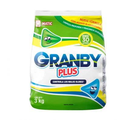 JABON POLVO.GRANBY BE LIMON 7 X 3KG 