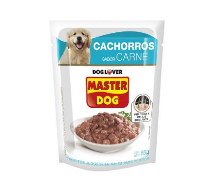 ALIM.MASTER DOG CACHO.85gr TROCITOS 