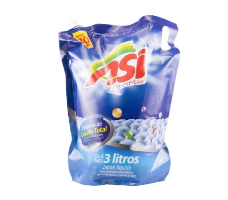JABON LIQ. ASI F.MAX 3Lt. DOY PACK