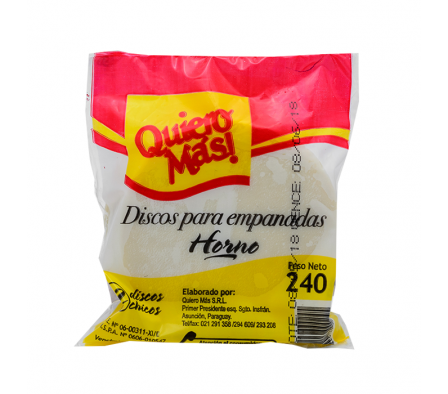 DISCO PARA EMPANADAS QUIEROMAS HORNO SUPER 12 UND
