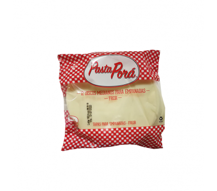 DISCO PARA EMPANADAS PASTA PORA MED X 12 UNIDADES