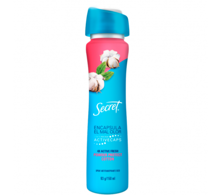 SECRET SPRAY POWDER PROTECT COTTON 93G X 12