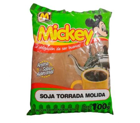 SOJA TORRADO MOLIDA MICKEY 100 G X 10