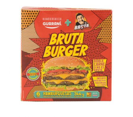 HAMBURGUESA BRUTA BURGUER 6UN GUARANI