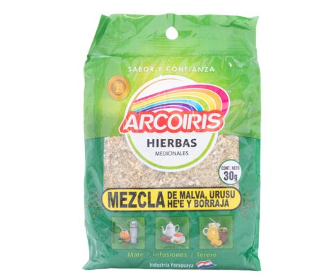 MEZCLA DE MALVA-URUSU HE´E Y BORRAJA PAQ X 30GR