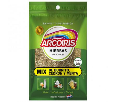 MIX DE BURRITO - CEDRON Y MENTA PAQ 15GR