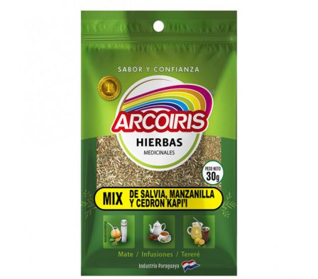 MIX DE SALVIA-MANZANILLA Y CEDRON KAPI´I PAQ 30GR
