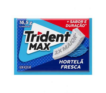 CHICLE TRIDENT MAX HORTELA 16,5gr