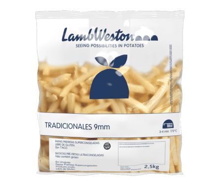 PAPAS PRE FRITA LAMBWESTON 9X9 2,25 KG CONG