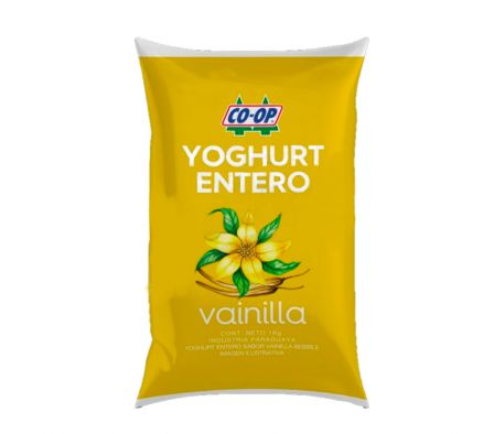 YOGURT BEBIBLE SACHET VAINILLA 1LT CO-OP