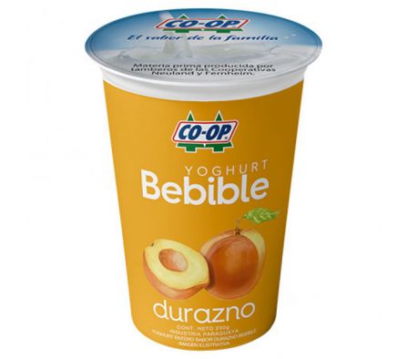 YOGURT BEBIBLE DURAZNO 200 GR CO-OP