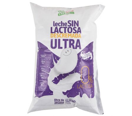 LECHE SIN LACTOSA DESCR SACHET TREBOL 1L