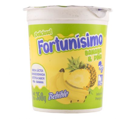 BEBIDA LACTEA FERM LA FORTUNA PIÑA/BANAN 350  GR