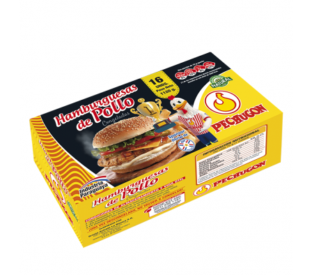 HAMBURGUESAS PECHUGON 12 UNID