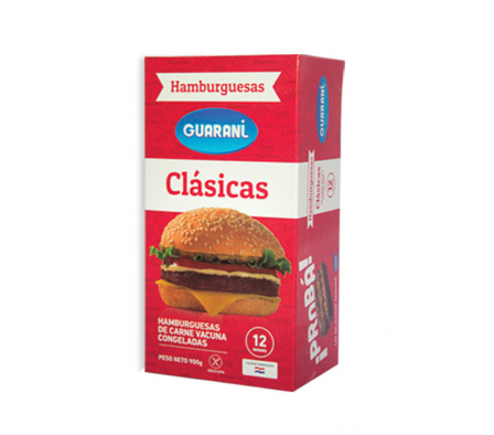 HAMBURGUESAS GUARANI CLASICA 12 UNIDADES