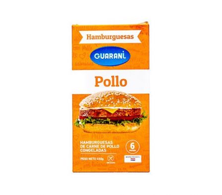 HAMBURGUESAS GUARANI POLLO 6 UNIDADES