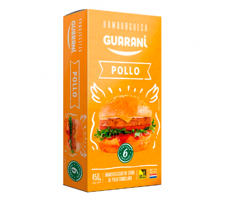 HAMBURGUESAS GUARANI POLLO 6 UNIDADES
