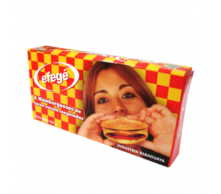HAMBURGUESAS GUARANI EFEGE 6 UNIDAES 