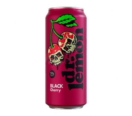 DR LEMON CHERRY BLACK  LATA 473ML UND FRUTOSROJOS
