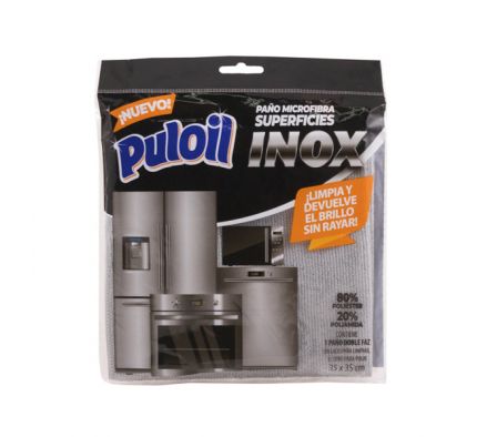PAÑO PULOIL MICROFIBRA SUP.INOX x1