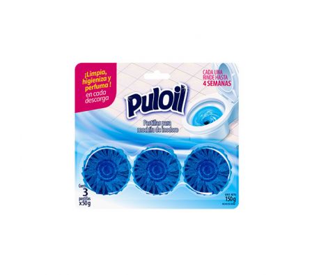PASTILLAS P/INODORO PULOIL 3x50gr