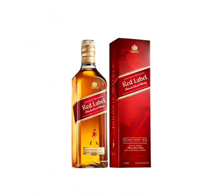WHISKY JOHNNIE WALKER ROJA C/GOTERO 1LT RED LABEL