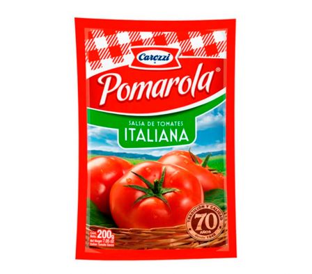 SALSA CAROZZI POMAROLA ITAL 200gr DOY PACK 