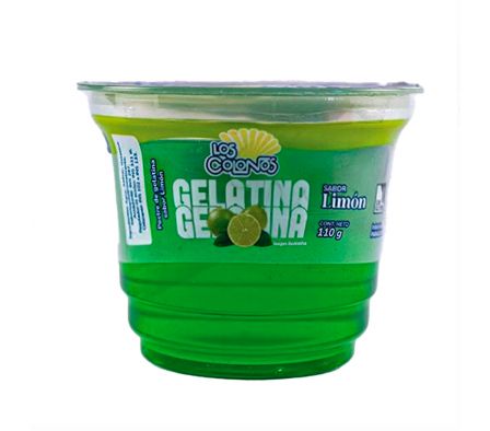 POSTRE GELATINA LOS COLONOS LIMON 110 GR 