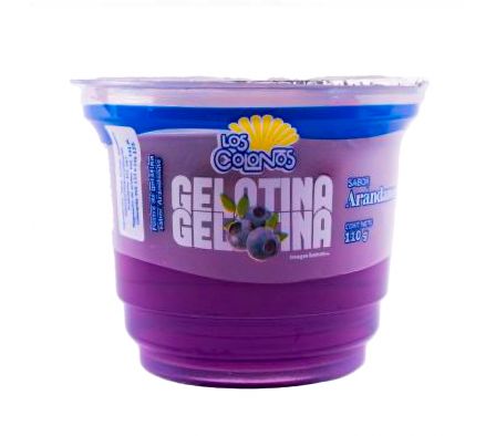POSTRE GELATINA LOS COLONOS ARANDANO 110 GR