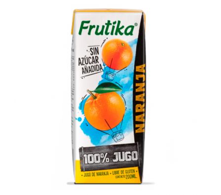 JUGO FRUTIKA 100% NARANJA SLIM 200ML