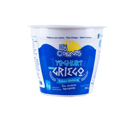 YOGHURT LOS COLONOS GRIEGO NATURAL 200GR