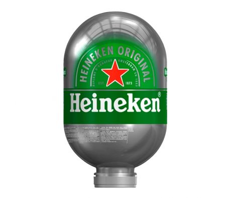 CERVEZA HEINEKEN BARRIL CAPS.8Lt.
