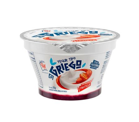 YOGUR GRIEGO DE FRUTILLA DOÑA ANGELA 130 GR