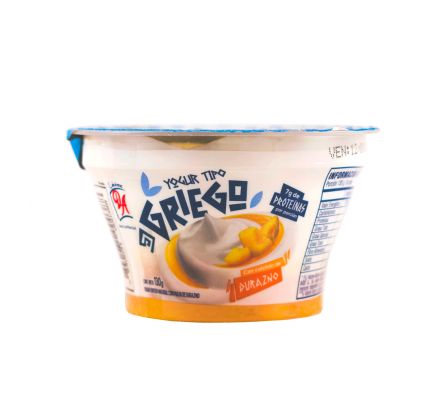 YOGUR GRIEGO DE DURAZNO DOÑA ANGELA 130 GR