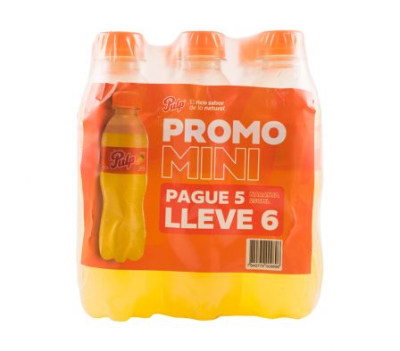PACK PAG.5 LLEVE 6 PULP NARANJA 250ml