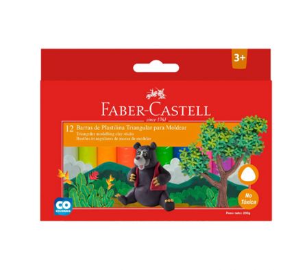 PLASTILINA JUMBO FABER TRIANGULAR 