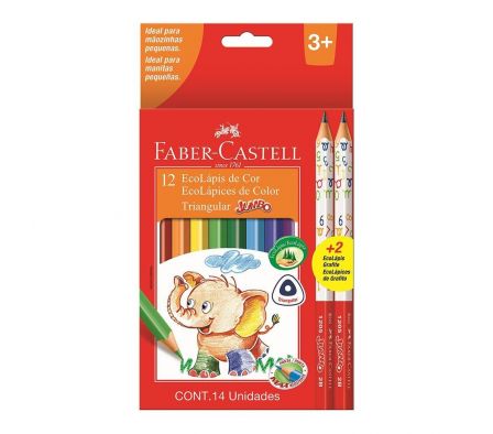 LAPIZ FABER 12 ECOLAPIZ C/2 LAPIZ JUMBO Ref. 12501